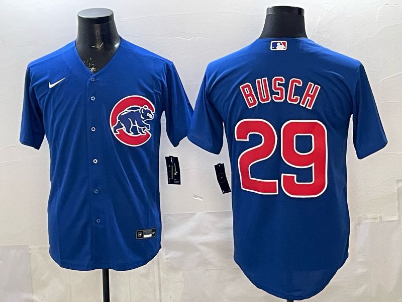 Men 2026 Chicago Cubs #29 Busch Blue Game Nike MLB Jersey style 001->chicago cubs->MLB Jersey